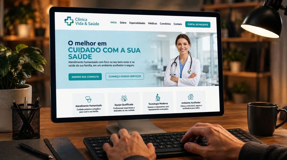 Criação de Site para Clínicas, Consultórios e Profissionais da Saúde