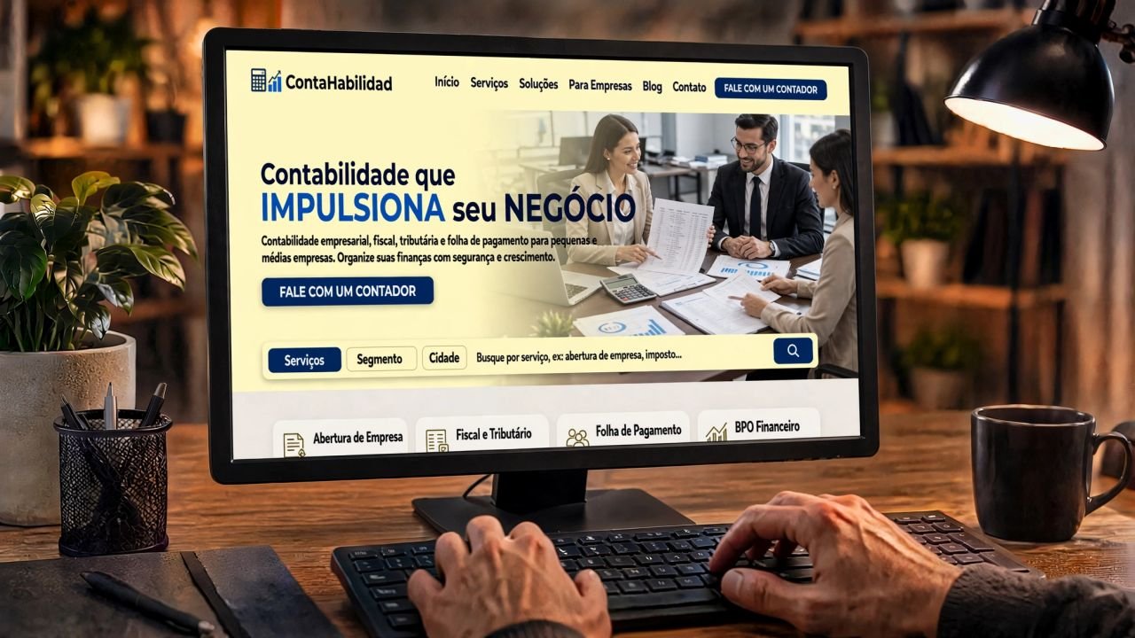 Site para Empresas B2B, Contabilidade e Indústria