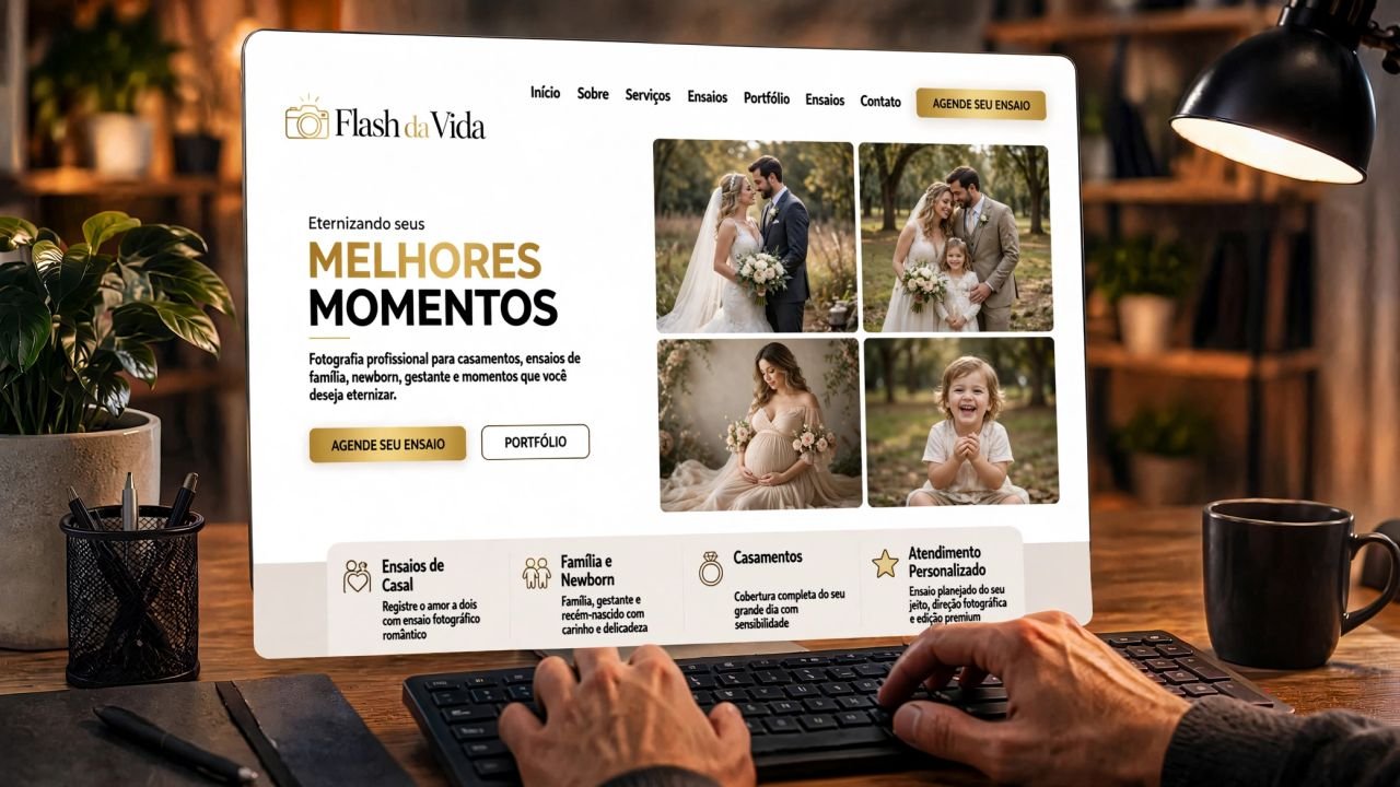 Site para Fotógrafos, Buffet, Decoração e Eventos