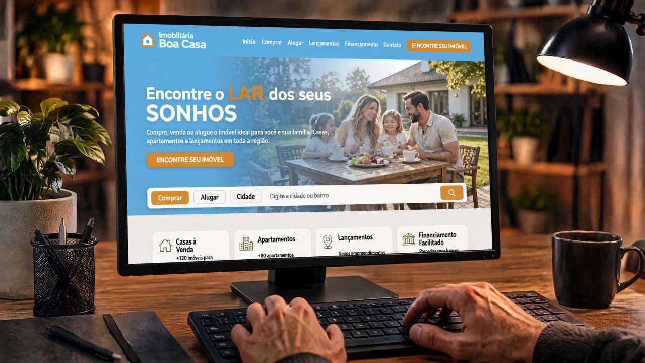 Site para Imobiliária, Corretor e Construtora