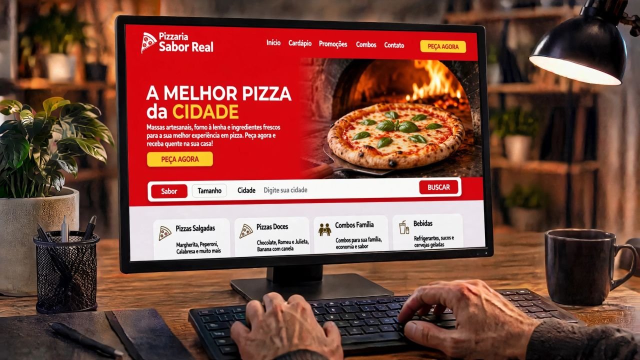 Site para Restaurante, Delivery, Pizzaria e Cafeteria