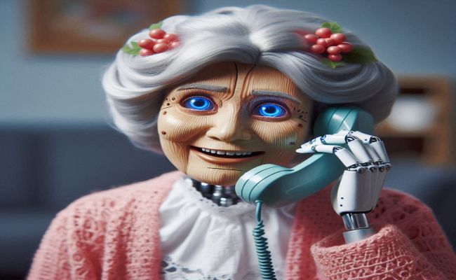 Empresa de telefonia usa IA para criar vovó tagarela que engana golpistas de telefone